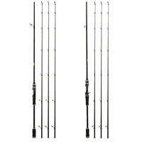 fishing pole carbon lure rod three rod slightly ml m mh adjustable handle straight handle super hard long shot fishing rod