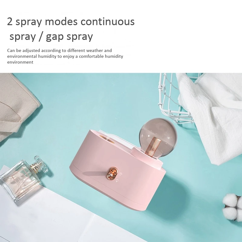 

350ML Aroma Essential Oil Diffuser USB Ultrasonic Air Humidifier with LED Light for Home Office