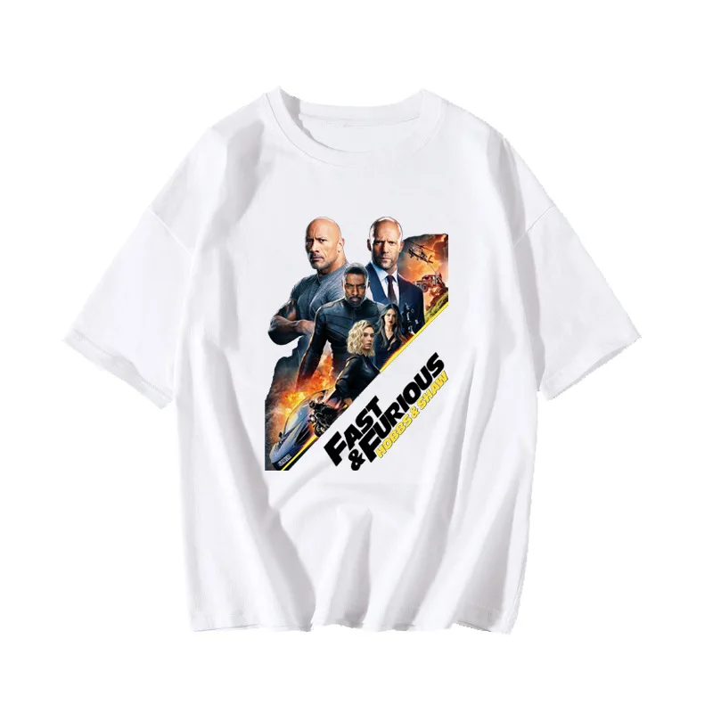 Футболка QZHIHE Hobbs &amp Shaw Fast Furious 2019 Размер S M L XL 2XL одежда Топы хипстерская модная
