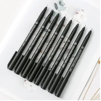 9 pcslot professional art markers set pigment liner 0 05 brush pen school drawing sketching markers art school office supplies