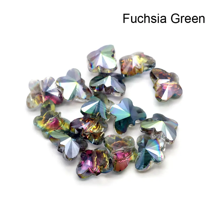 Новые хрустальные бусины 10x14 мм 50 шт./лот цветные стеклянные подвески в форме