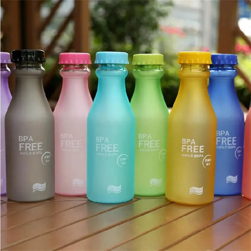 

550ML Candy Color BPA Free Water Bottles Leak-proof Drinking Cup Kettle Outdoor Sports Water Bottle for Travel Running Camping