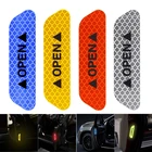 4 шт. Предупреждение Mark светоотражающая лента для автомобиля двери наклейки для BMW E46 E39 E90 E60 F30 Peugeot 206 307 308 207 Chevrolet Cruze