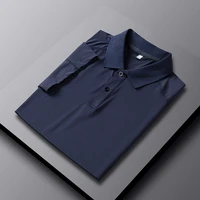 2021 mens l 5xl summer light comfortable breathable ice silk short sleeve t shirt polo shirt mens ice silk t shirt