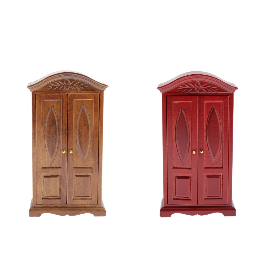 

1/12 Miniature Dollhouse 3-layer Display Wardrobe Closet Playhouse Kits