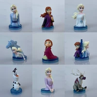 genuine action figure ice and snow puppet elsa luna princess snow treasure assembled toy gacha doll decoration model