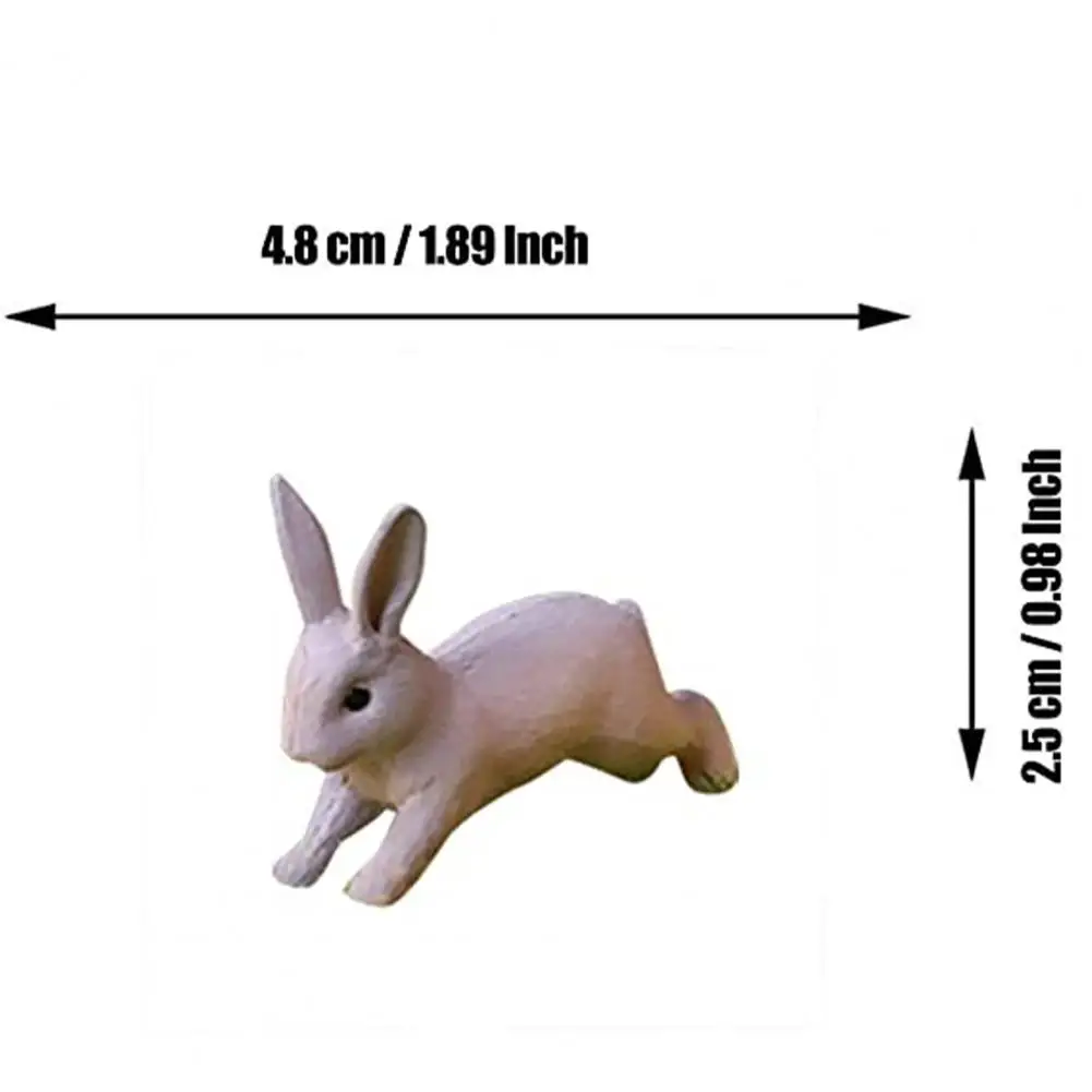 

Figurine cute rabbit Easter decoration miniature rabbit animal figurine resin craft mini rabbit garden ornament
