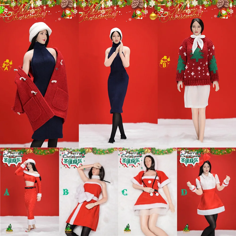 

In Stock CUKE TOYS 1/6 MA-016/MA-017 Christmas Special Clothes Set with Hat and Scarf for 12" Action Figure Model Toy