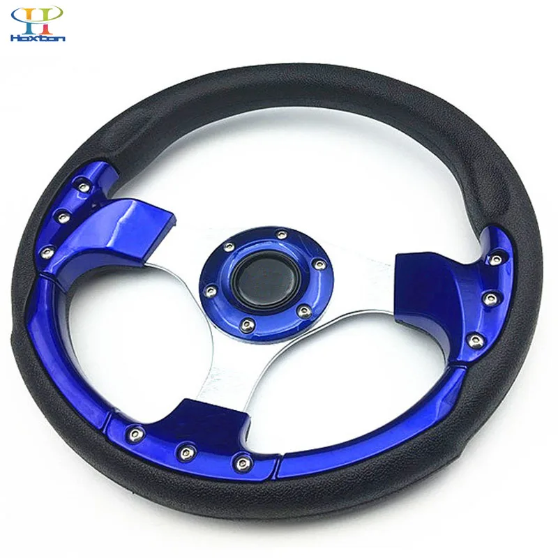 Универсальный руль 320 мм (13 дюймов) Искусственная кожа гоночный алюминиевый