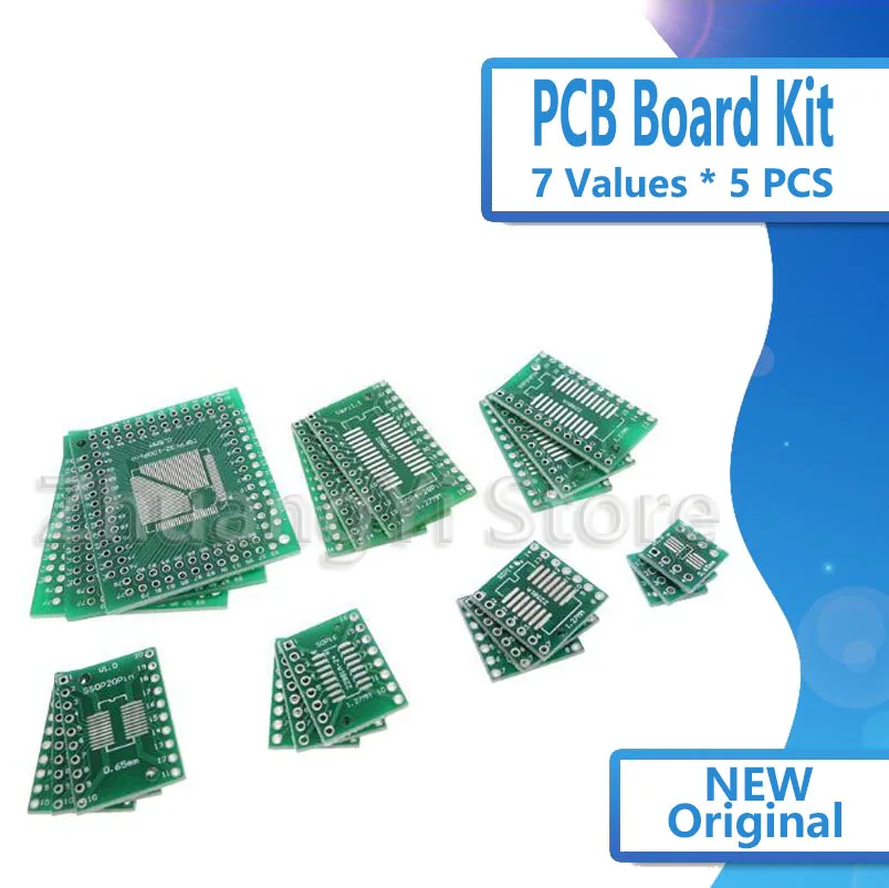 35 шт. = 7 значение * 5 комплект печатных плат SMD поворачивается к DIP SOP SSOP TSSOP 23 8 10 14 16 20
