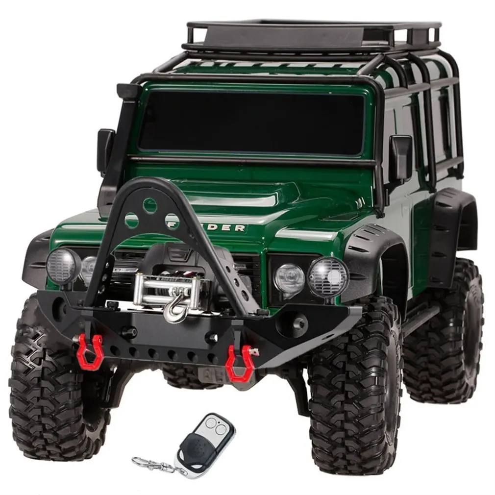 

Metal Front Bumper With Winch Remote Controller System Receiver And Car Light For 1/10 RC Crawler Traxxas Axial SCX10