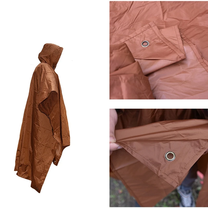 3 в 1 Многофункциональный дождевик водонепроницаемый для путешествий на открытом