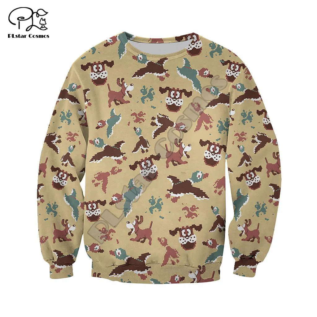 

PLstar Cosmos 3DPrint Duck Dog Hunting Hunter Funny Men/Women Unisex Harajuku Streetwear Hoodies/Zip Hoodie/Sweatshirt/c12