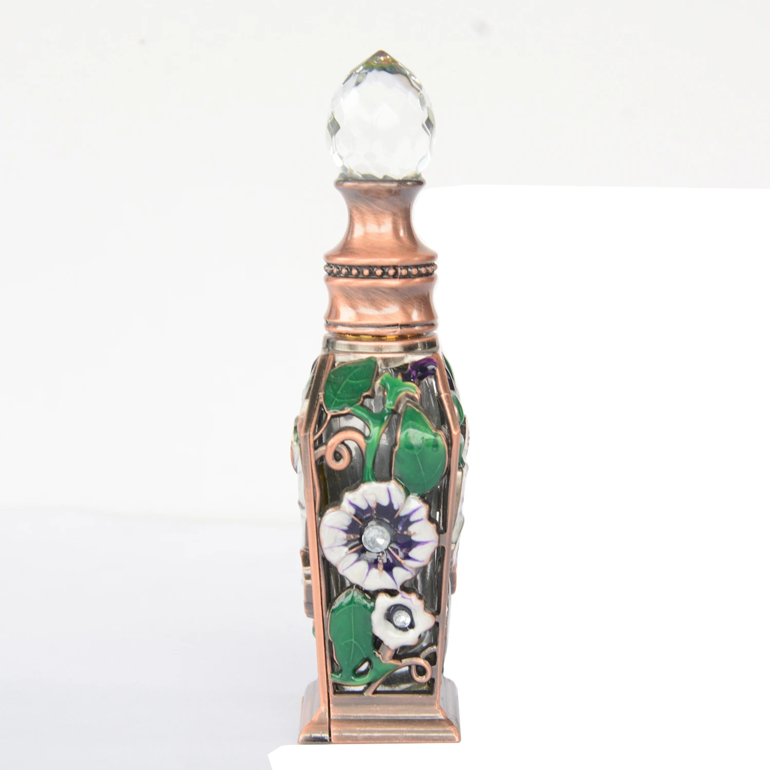 Винтажный пустой кристалл Bejeweled эмалированный металлический цветок