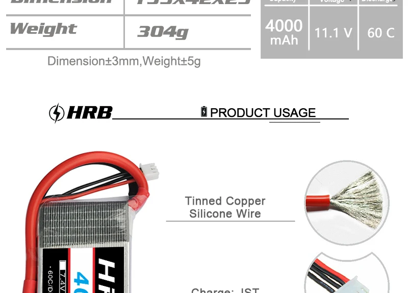 HRB 3S 11,1 V 4000mah Lipo батарея T Deans XT60 TRX XT90 EC5 для гоночного самолета 4WD автомобиль монстр грузовик приманка лодка RC запчасти 60C DIY