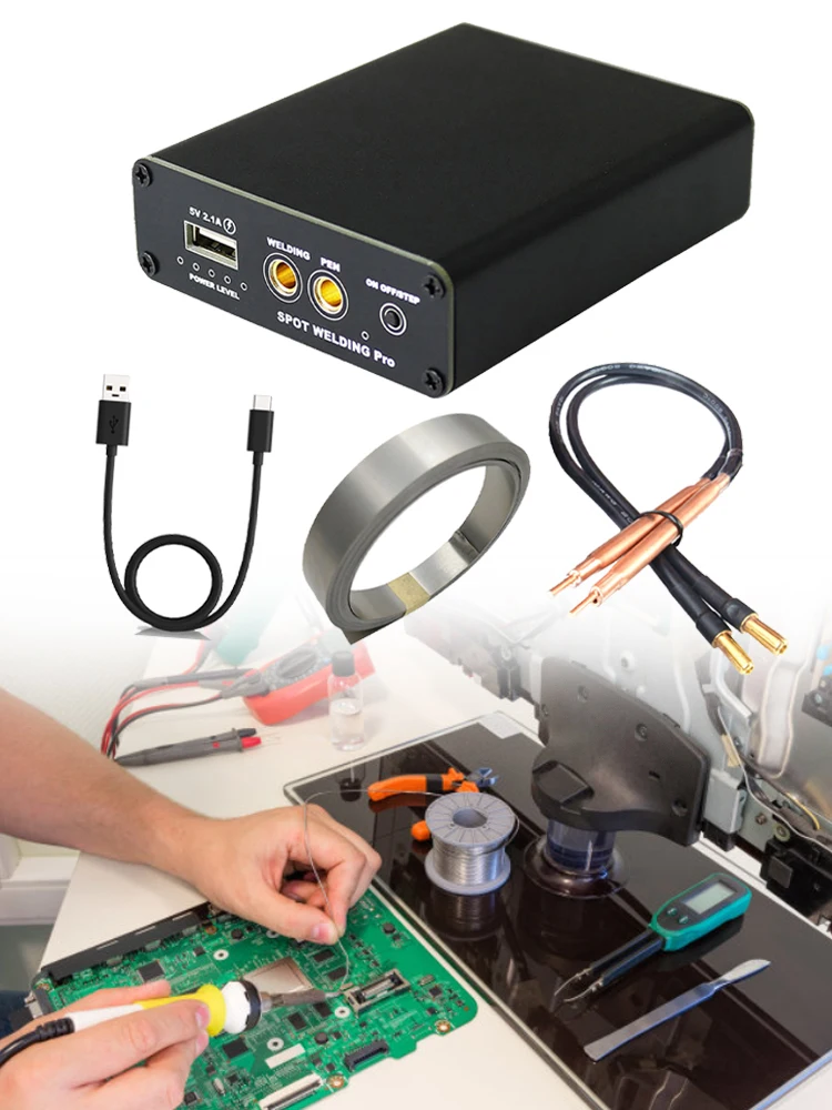 

Spot Welding Machine Portable 5speed Adjustable Mini Spot Welding Machine Quick Release Pen 18650 Battery Handheld Spot Welder