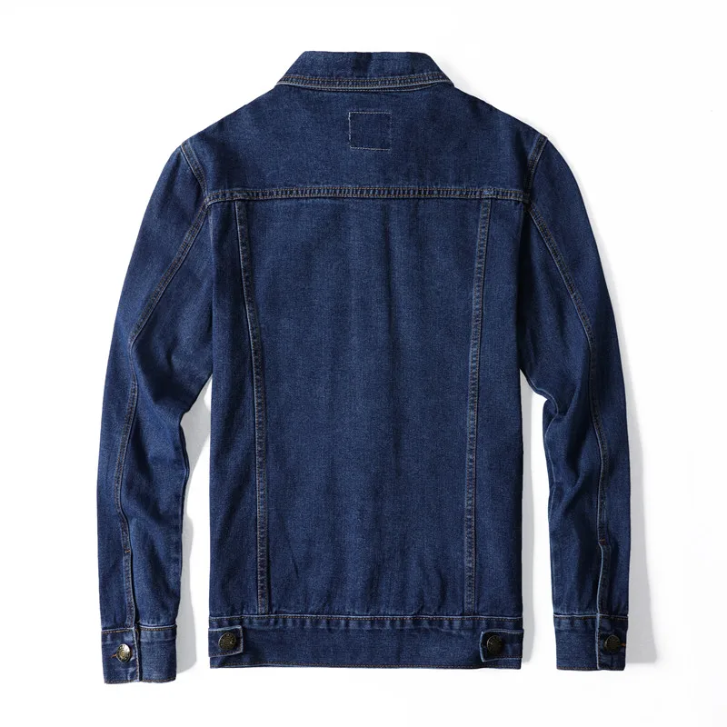 

Fall 2020 men's solid color lapel casual cotton denim jacket single-breasted denim jacket slim denim jacket men