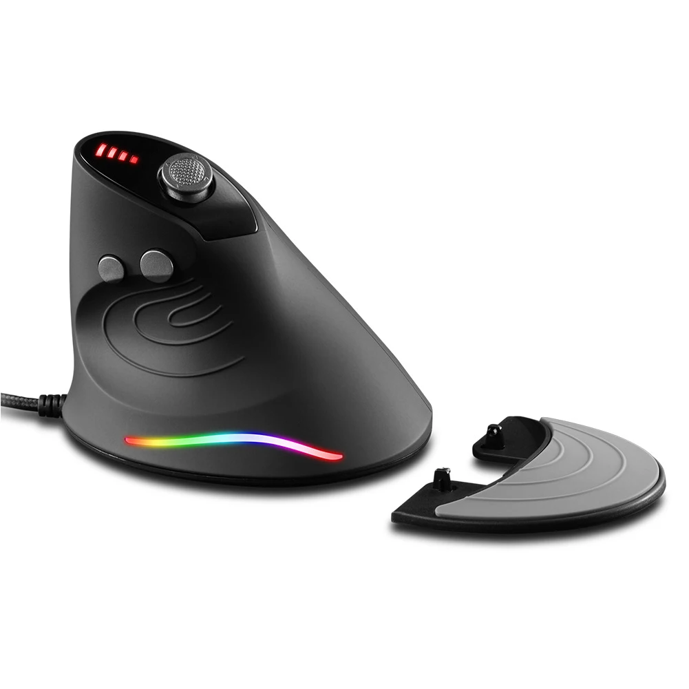 

Gaming Mouse Upright Optical Mouse Wired with 12 Buttons Desktop LED Game Mouse Computer Peripherals Accessories