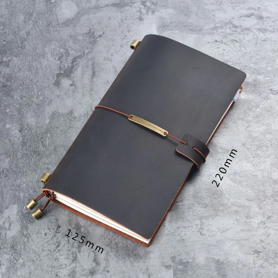 Блокнот планировщик путешественника из натуральной кожи дневник органайзер для