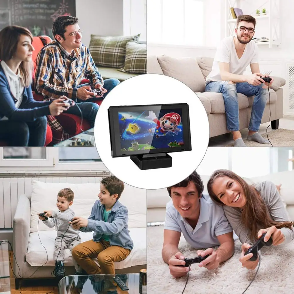 Зарядная док станция для Nintendo Switch с портом USB Type C и поддержкой передачи данных