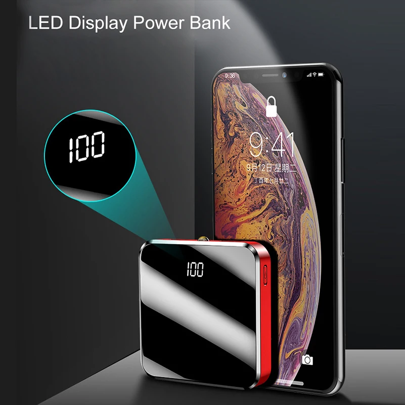 Быстрая зарядка мини внешний аккумулятор 30000 мАч все смартфон для Xiaomi Внешний