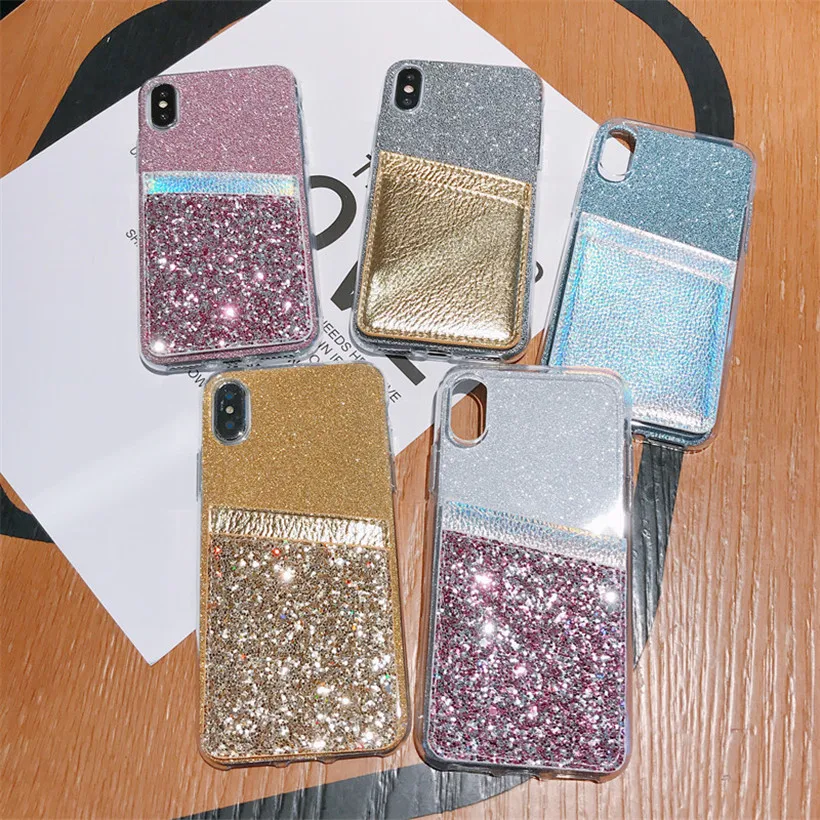 

Glitter Case For Samsung M30 M20 M10 A90 5G A50S A30S A20S A10S A90 A80 A70 A50 A40 A30 A20E A10 Silicone Bling Card Holder Case