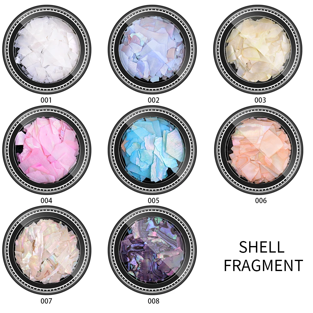 8 шт./лот украшение для ногтей ракушки фрагменты чипы аксессуары можно купить