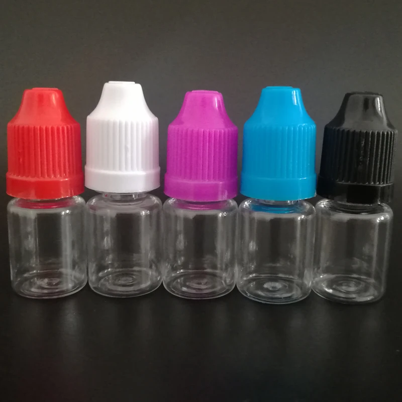 Прозрачные пластиковые флаконы-капельницы для жидкости 5 мл 200 шт. | Красота и