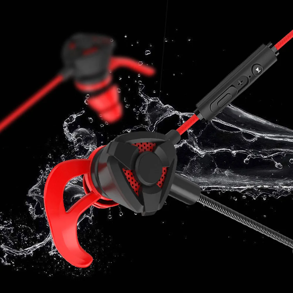 Portable Dynamic Noise Reduction In-Ear Wired Call Earphones Gaming Computer Earpiece With Dual Mic For Pubg PS4 CSGO | Электроника
