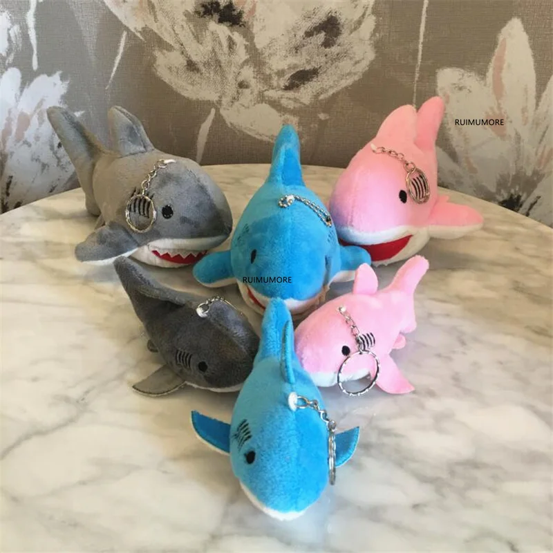 2 размера 3 цвета Акула плюшевая игрушка кукла маленький океан животное брелок