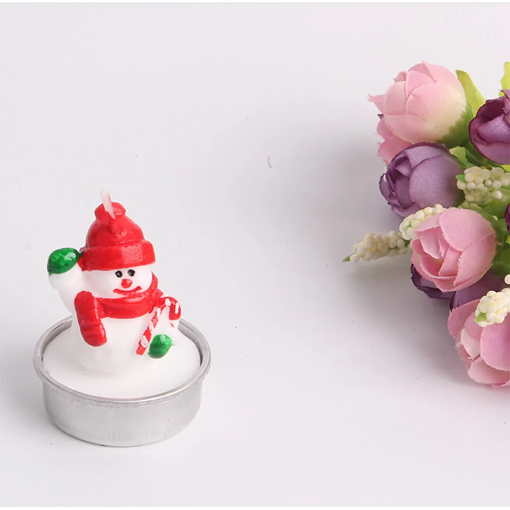 2021 украшения для рождества Lovely свечи в форме снеговика используется качестве
