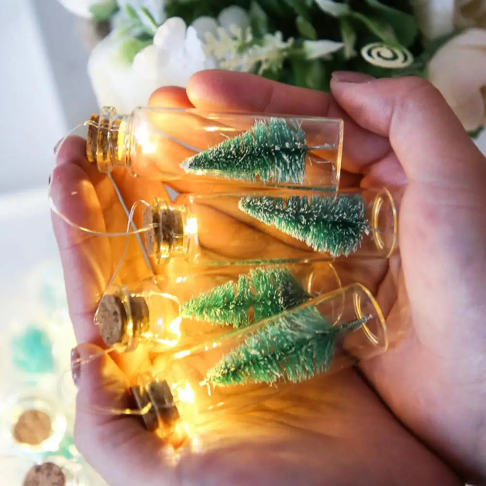 

2m Wish Bottle Shape Shaped LED String Light Battery Operated Christmas Garlands Fairy Lights For Room Holiday Party Garden Deco