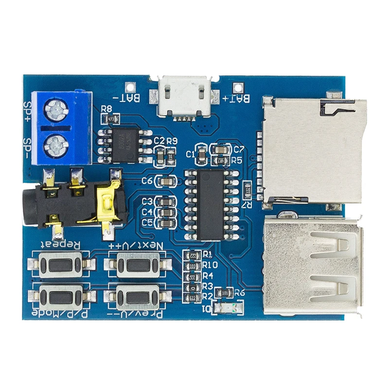 

10 шт. карта TF U диск MP3 Плата декодера с форматом модуль Расшифровка усилителей аудио плеер