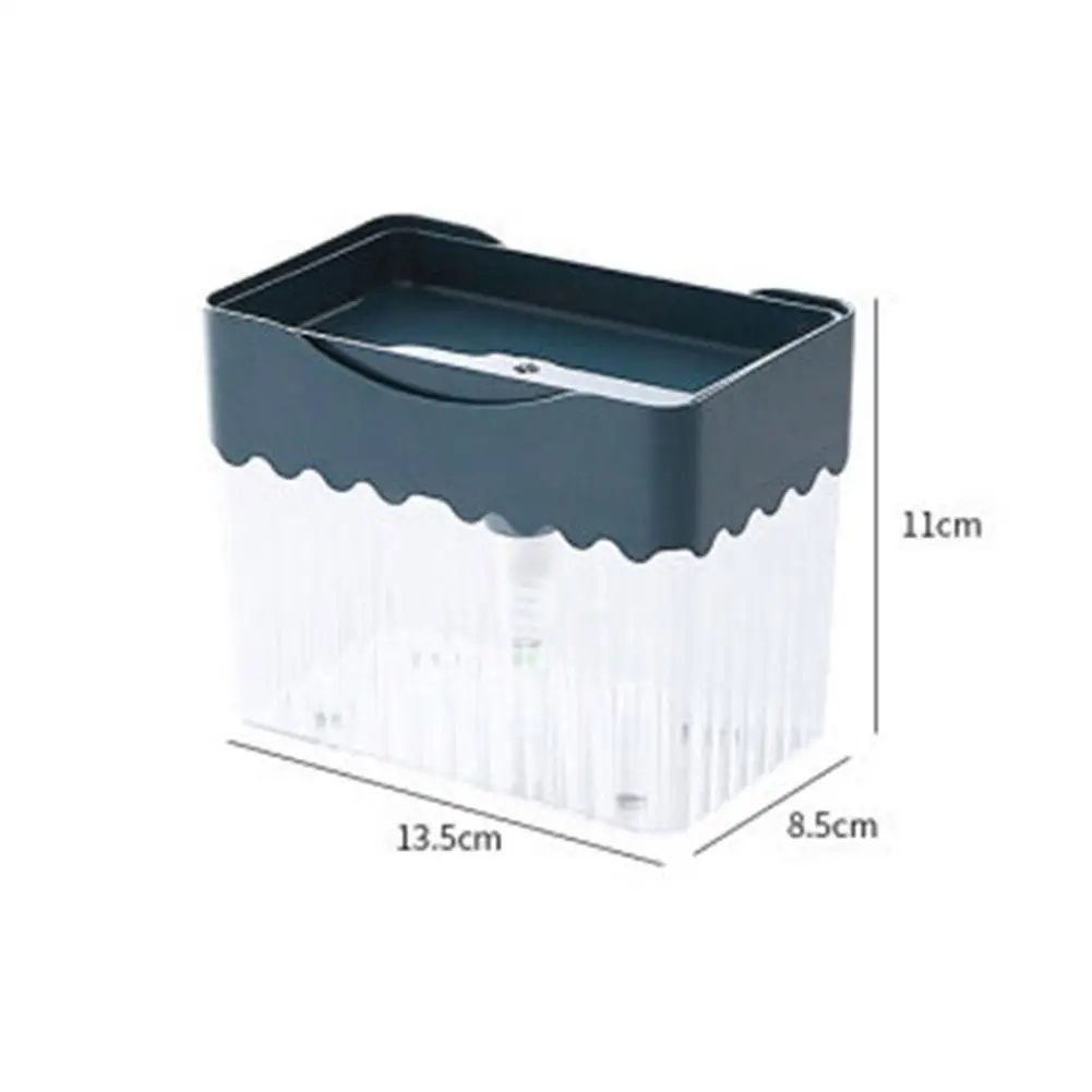

New Manual Press Soap Organizer Soap Pump Dispenser Container Holder Press Manual Cleaning with Sponge Dispenser Liquid