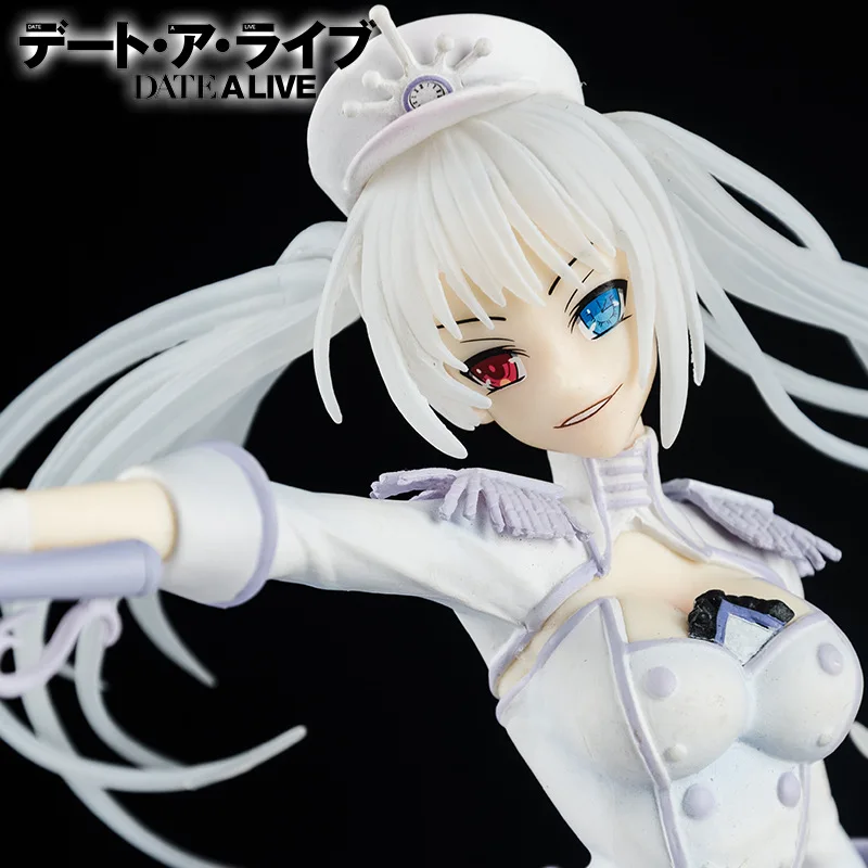 

New Anime Date A Live Tokisaki Kurumi Queen Of White Ver. Yatogami Tohka Pvc Sexy Action Figure Collection Model Toy Gift 27cm