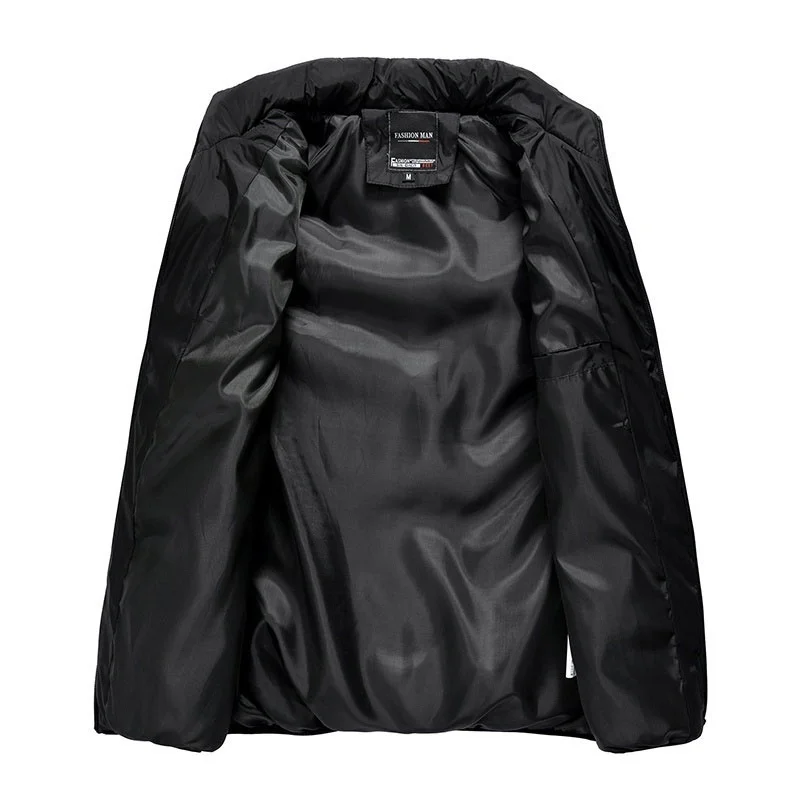 Зимний жилет мужской теплая Толстая Верхняя одежда куртка без рукавов Мужская