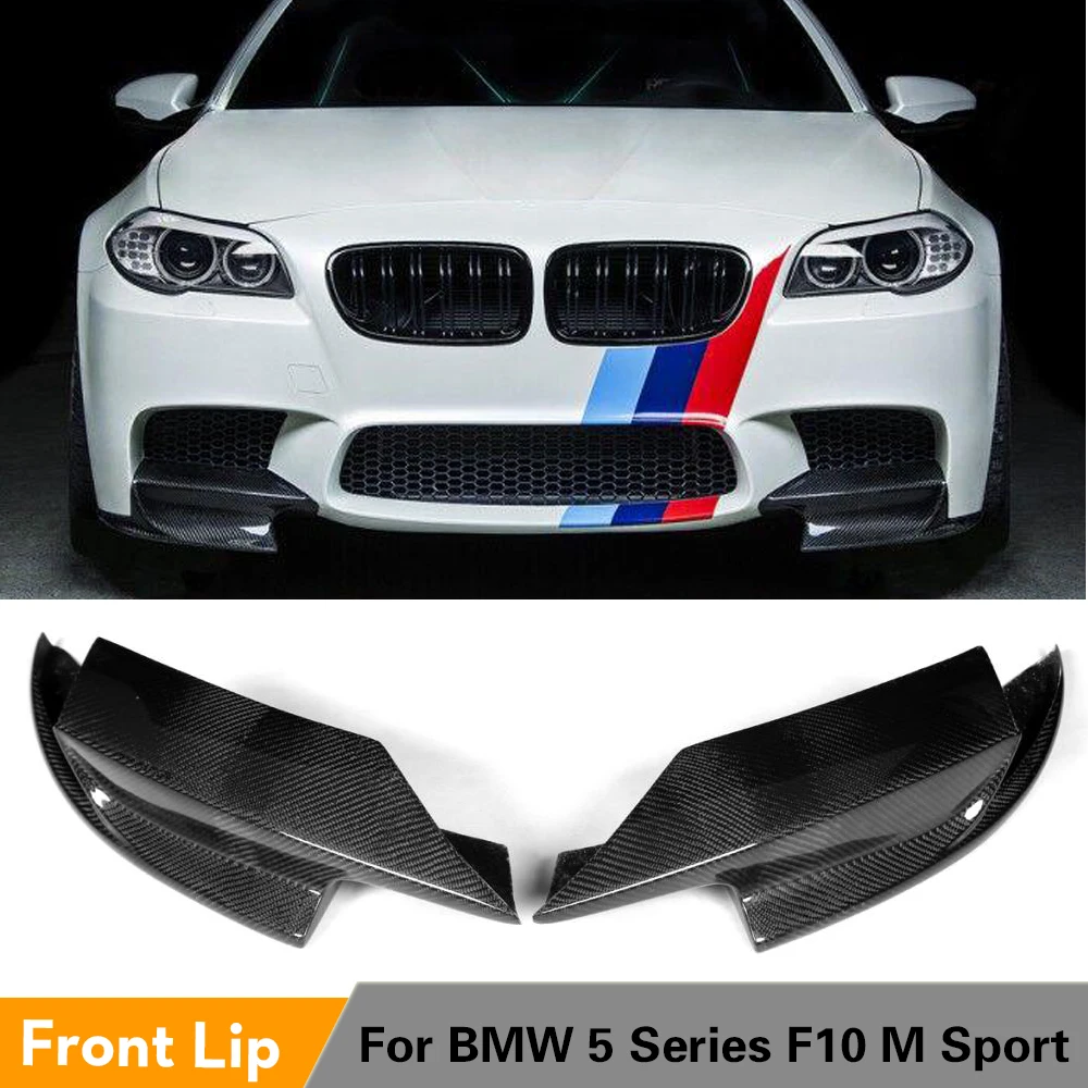 Карбоновые передние бамперы для BMW 5 серии F10 M5 2011 2017 2 шт./компл. автомобильный