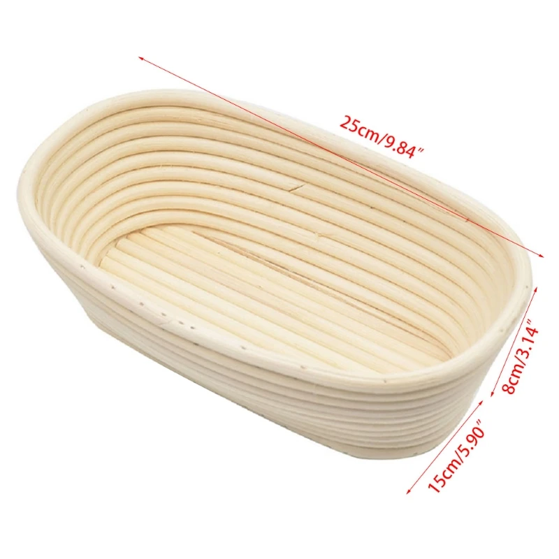 

6Pcs Banneton Proofing Bread Basket With Removable Liner and Scraper for Baker