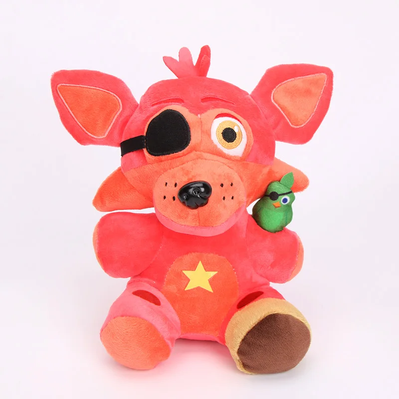 25cm Rockstar Foxy 25 см игровой FNAF Five Nights at Freddy's Sister Location Red Foxy Mangle Golden Shadow медведь Фредди Бонни и Чика плюшевые игрушки куклы - Цвет: 25cm Rockstar Foxy