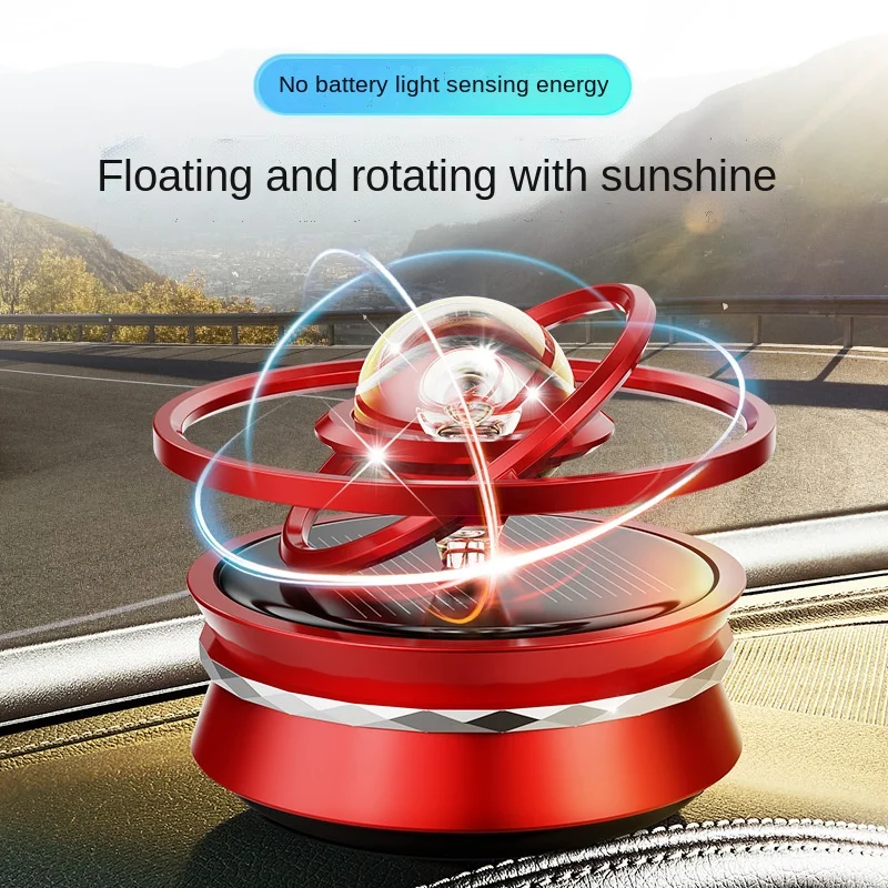 

Auto Perfume Solar Double Ring Suspension Crystal Ball Rotating Aromatherapy Decoration Car Fragrance Interior Decoration