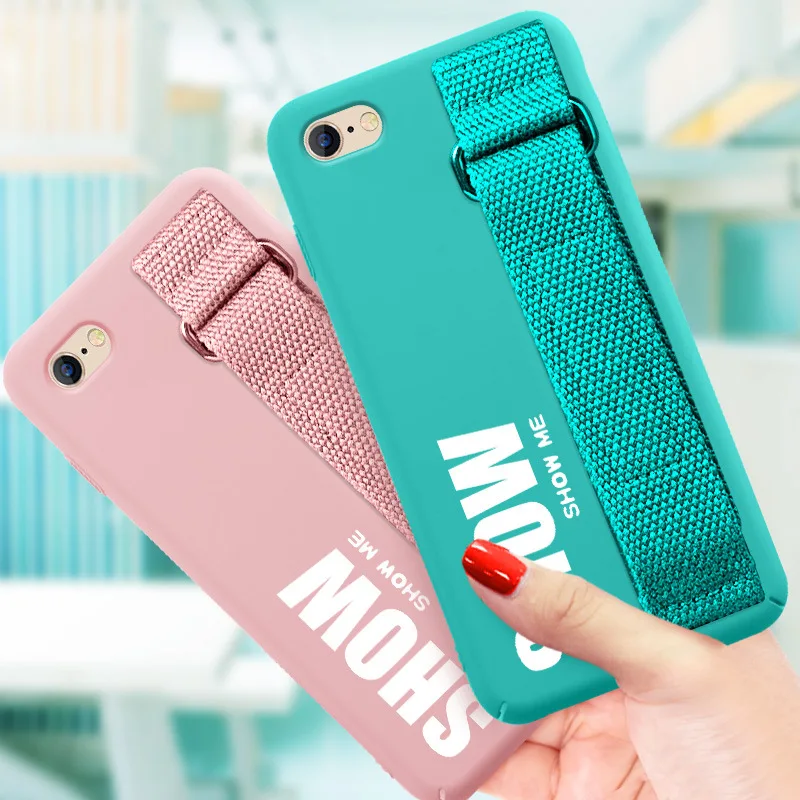 Чехол для iPhone 11 Pro Max 11Pro XS XR 8 7 6 6S Plus чехол Мягкая силиконовая матовая задняя крышка ремешок чехол для телефона Funda Caphina