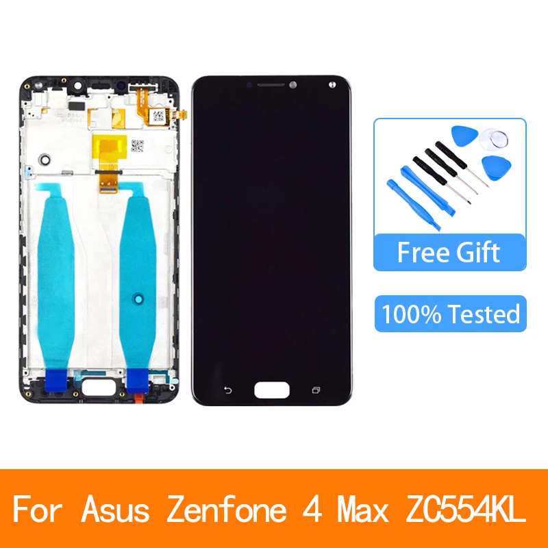 

5.5''For Asus Zenfone 4 Max ZC554KL X00ID LCD Display LCD +Touch Screen Digitizer Assembly with Frame For ASUS ZC554KL LCD