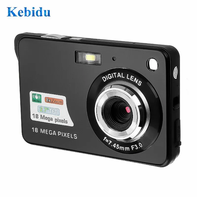 Цифровая видеокамера KEBIDU HD 720P 8 кратный цифровой зум с 2 дюймовым TFT ЖК экраном