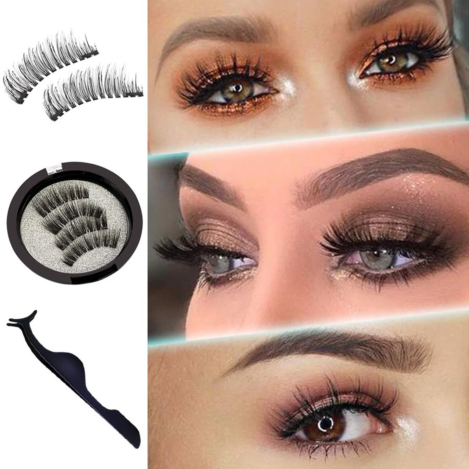 

Magnetic Eyelashes Lashes Magnetic Kit Magnetic False Eyelashes Kit Magnet Eyelash Curler With Pair Of Magnetic Eyelashes