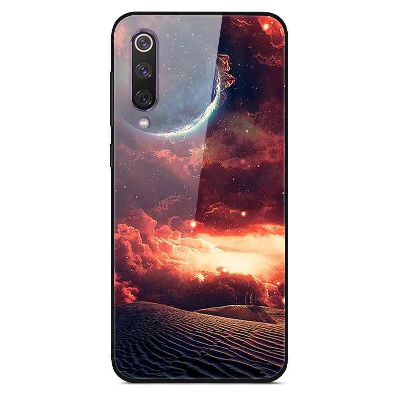 Для Xiaomi mi 9 mi 9 SE чехол из закаленного стекла жесткий чехол для телефона для Xiao mi Xiomi mi 9 SE mi 9 T mi 9 T Pro TPU бампер чехол s - Цвет: 51