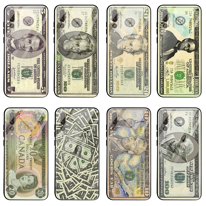 Чехлы для телефонов из закаленного стекла Huawei Honor 8 8A 8X 9 9X 10 X10 P20 P30 P40 Pro Lite $ Bill Cosplay