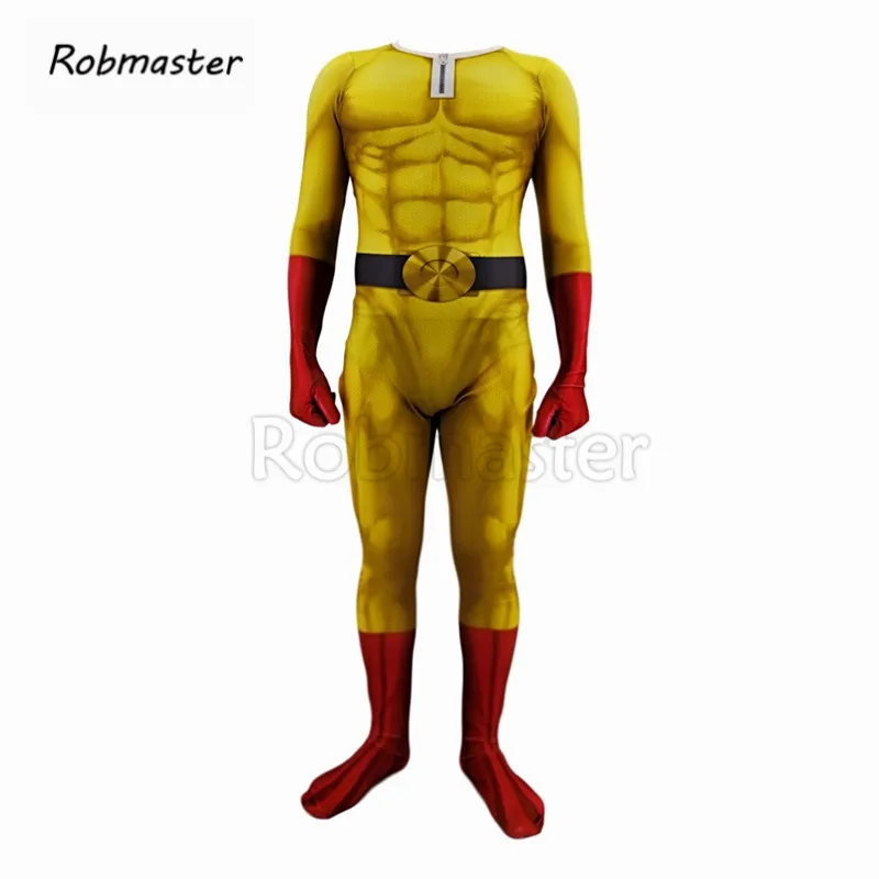 Аниме для мужчин мальчиков один удар человек косплей костюмы спандекс зентай