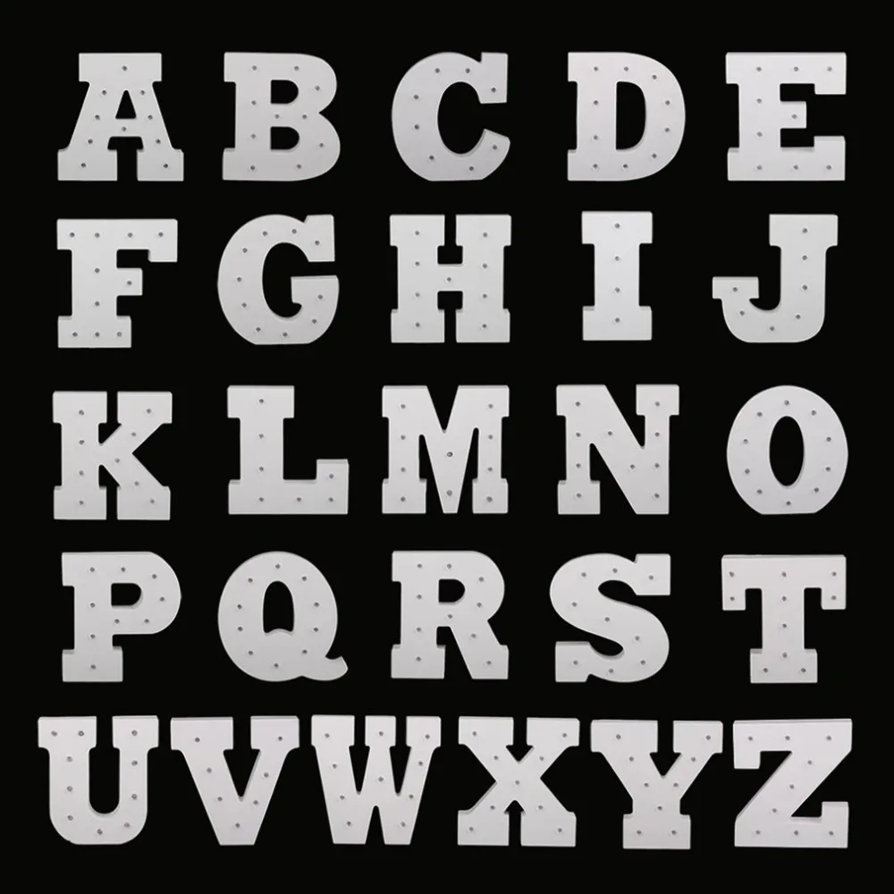 ICOCO новый деревянный 26 букв светодиодный ночной фестиваль светильник вечерние