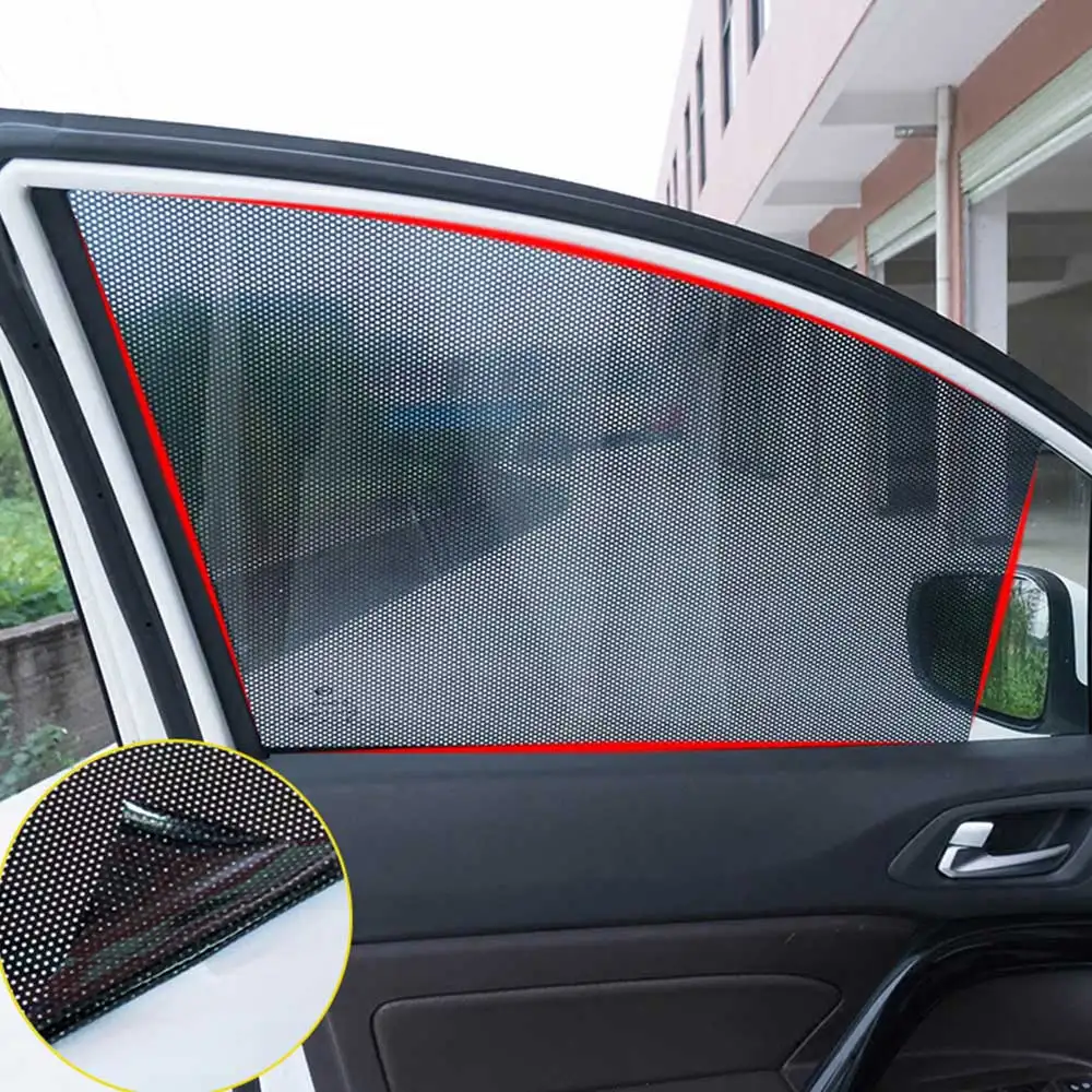 

2pcs/set PVC Car Side Window Sunshades Electrostatic Sticker Sunscreen Film Stickers Cover Automobiles Accessories
