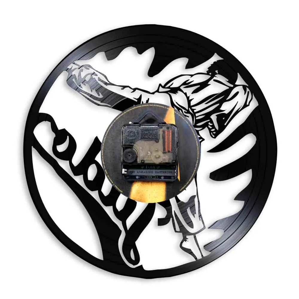 Настенные часы Judo с виниловой пластиной винтажные японские боевые искусства